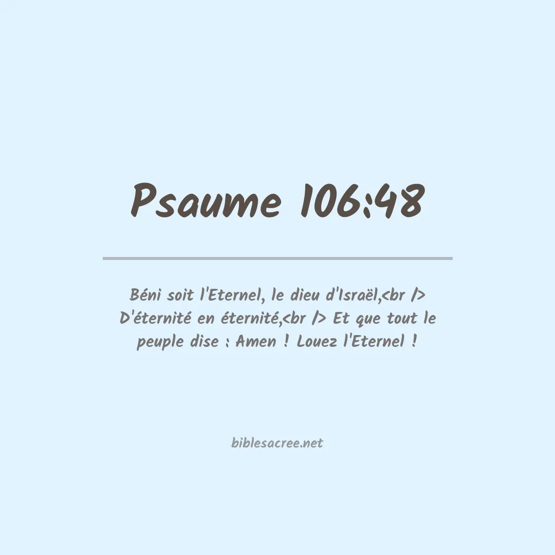 Psaume - 106:48
