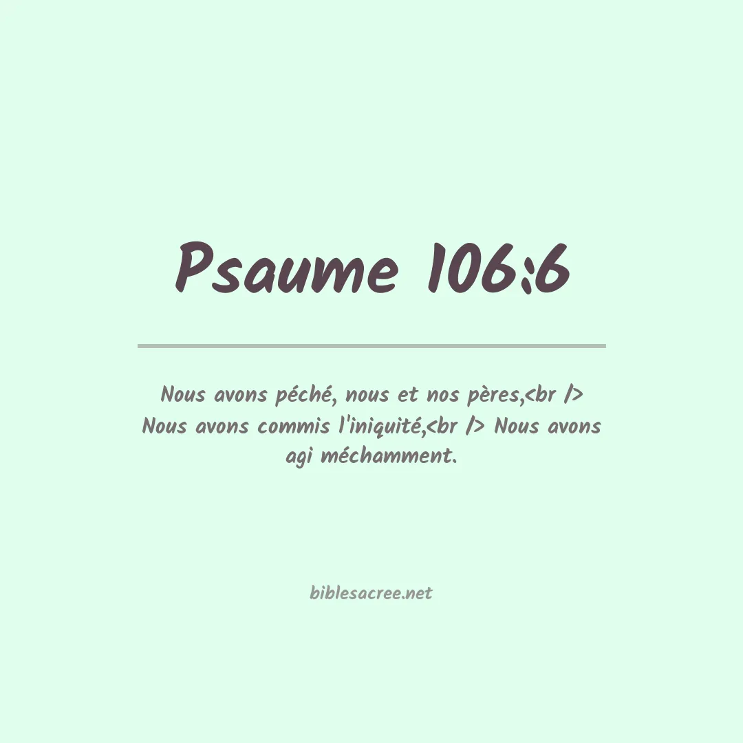 Psaume - 106:6