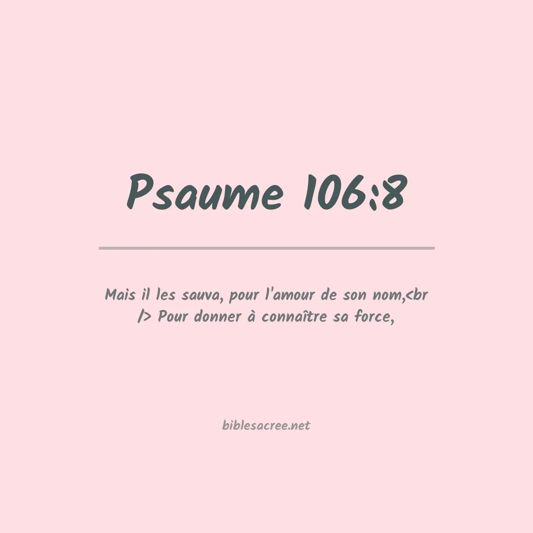 Psaume - 106:8