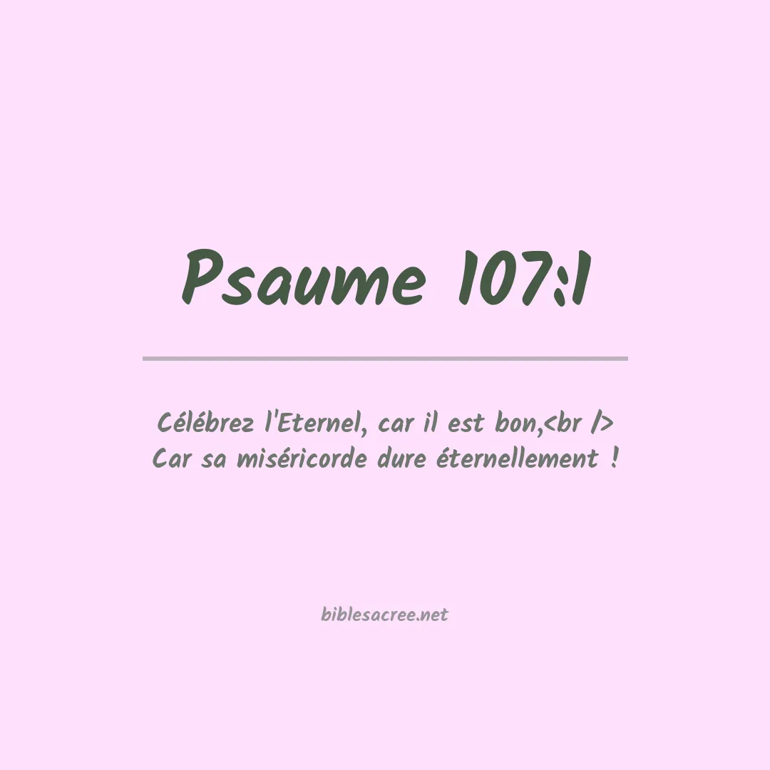 Psaume - 107:1