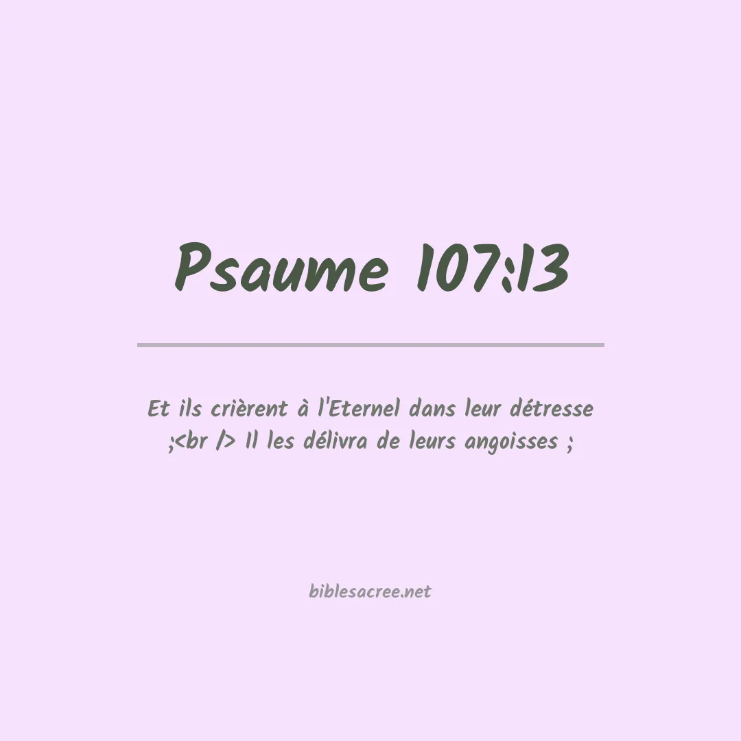 Psaume - 107:13