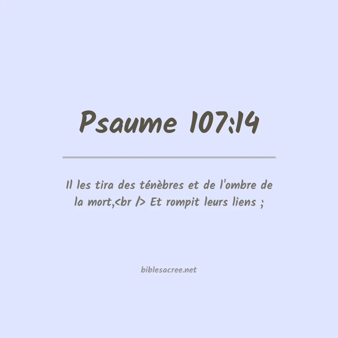 Psaume - 107:14