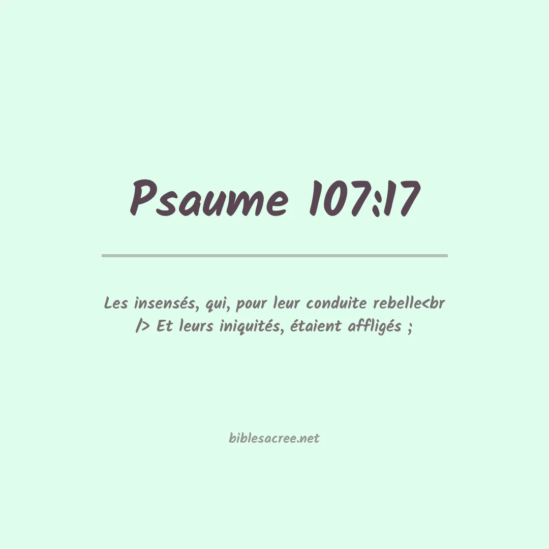 Psaume - 107:17