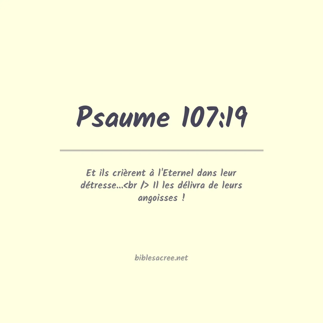 Psaume - 107:19