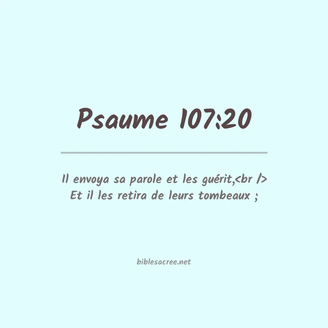 Psaume - 107:20