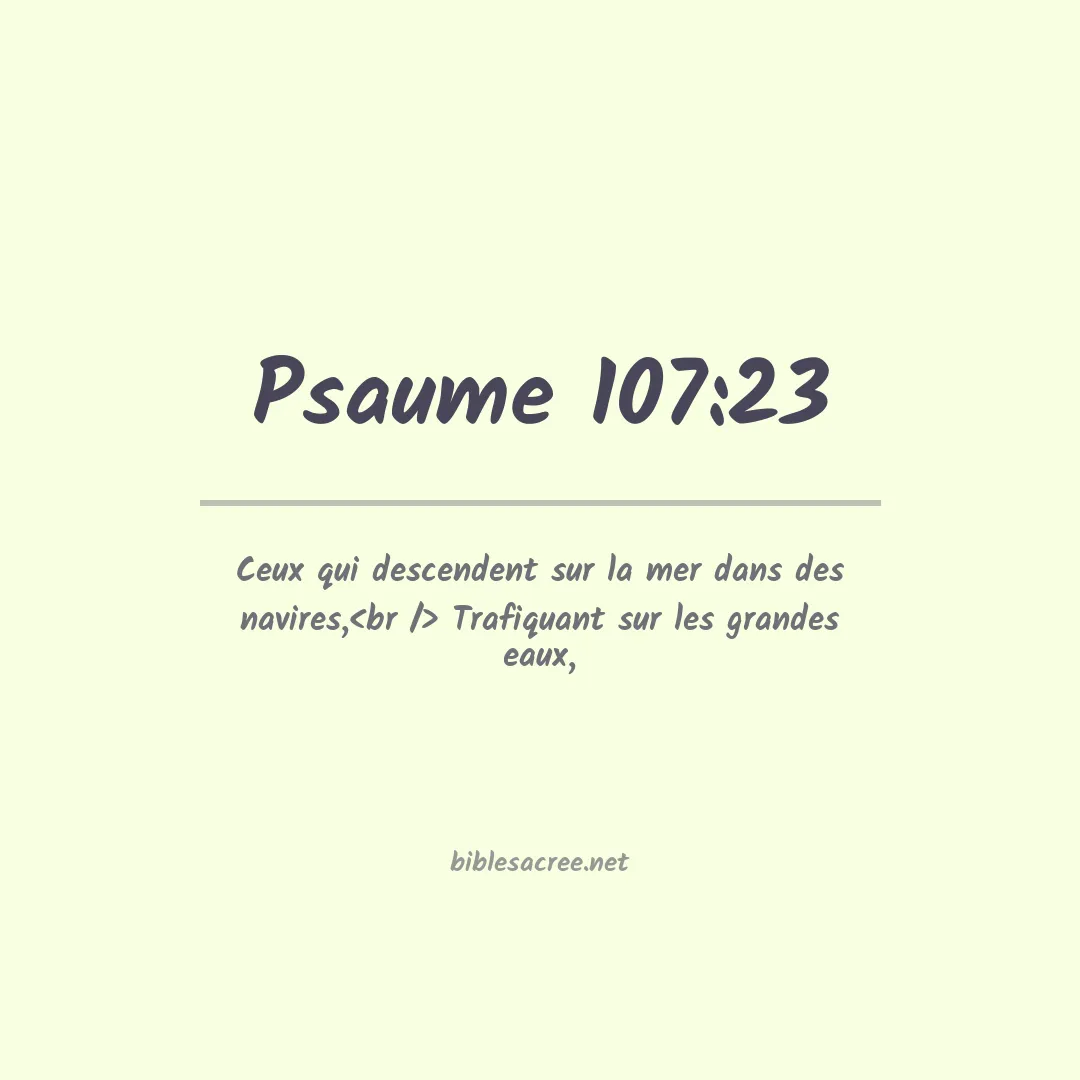 Psaume - 107:23
