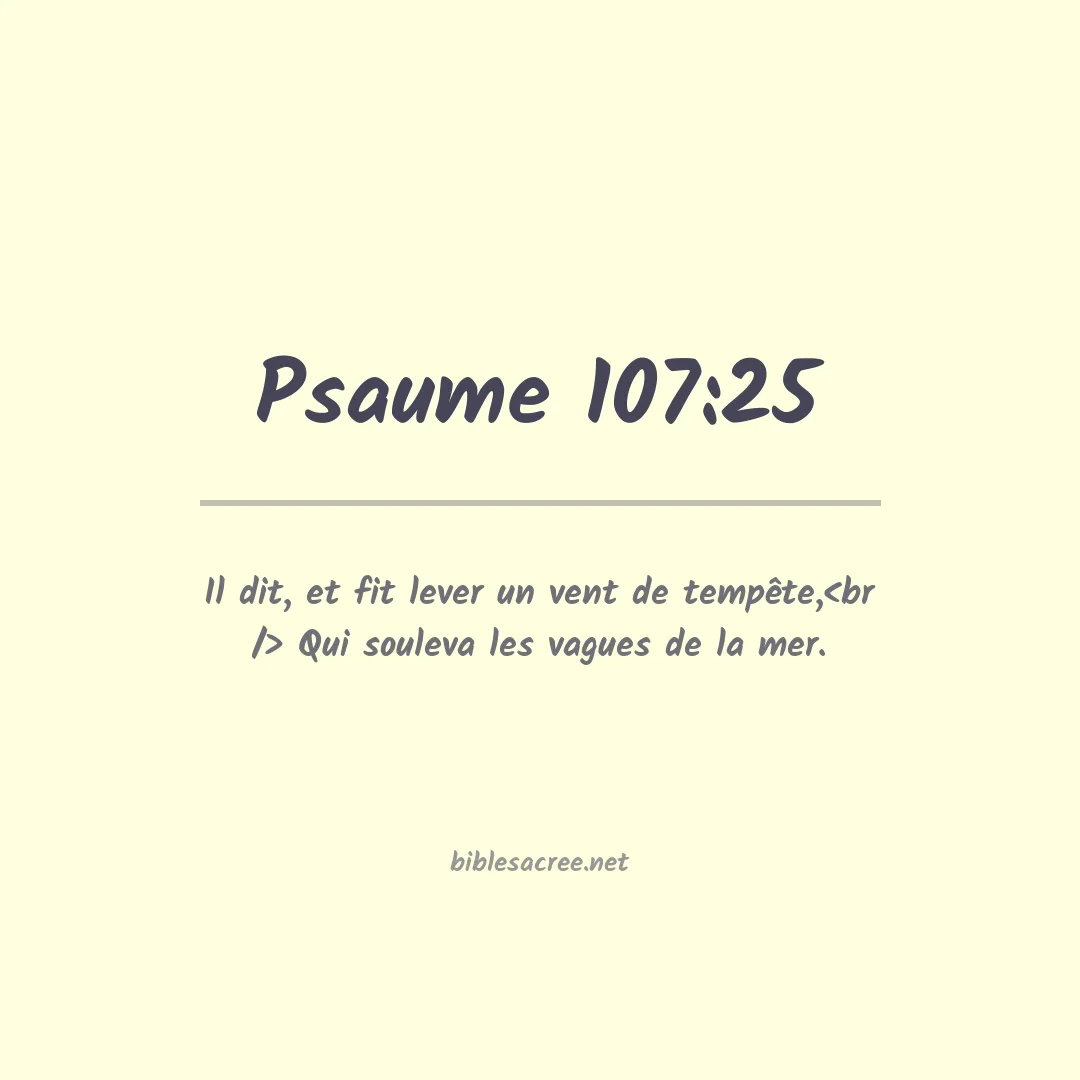 Psaume - 107:25