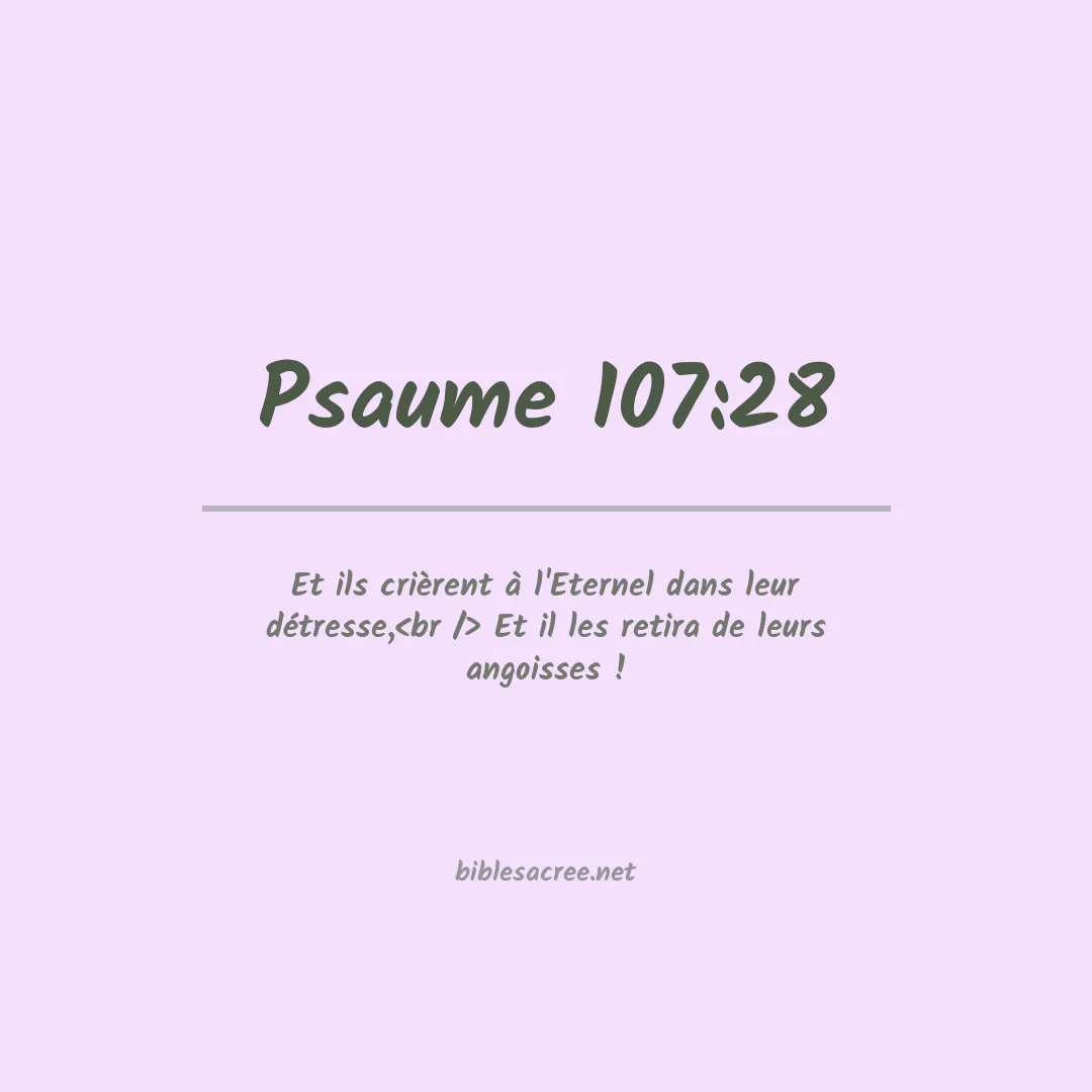 Psaume - 107:28