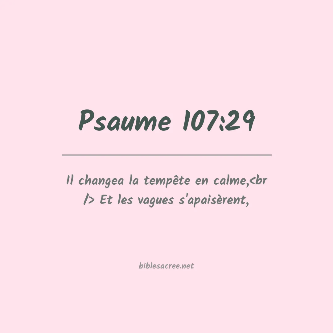 Psaume - 107:29