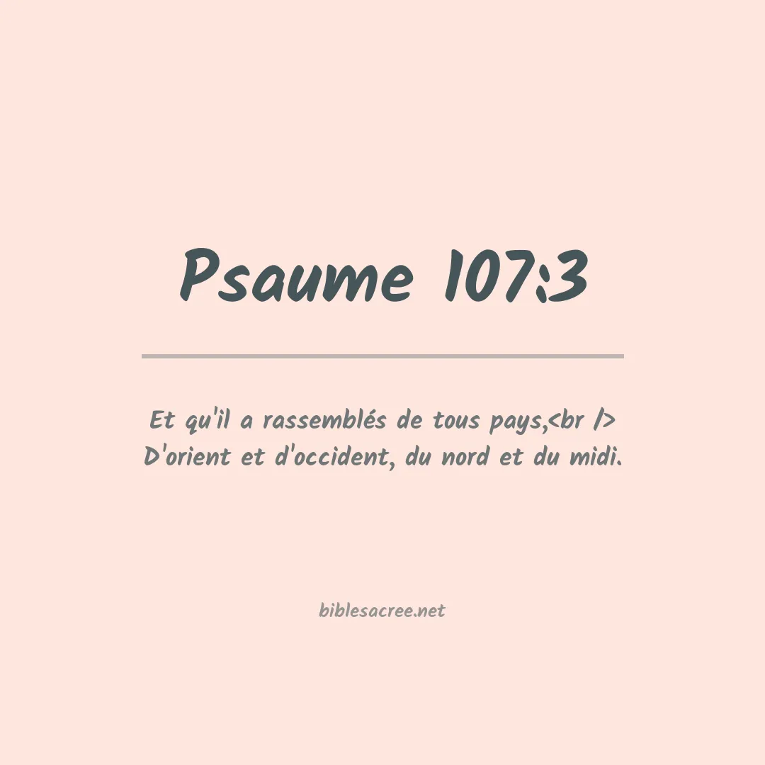 Psaume - 107:3