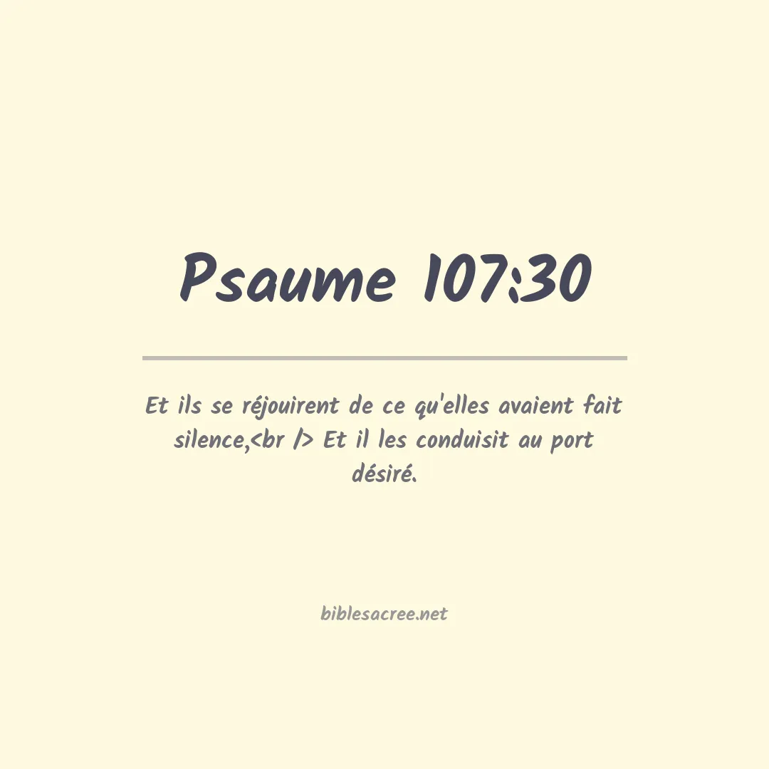 Psaume - 107:30