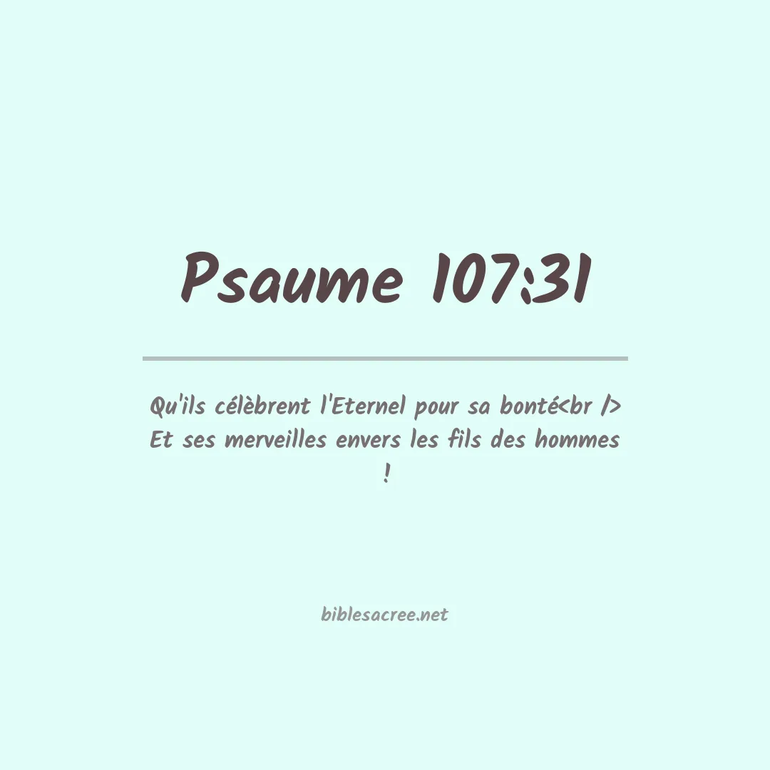 Psaume - 107:31