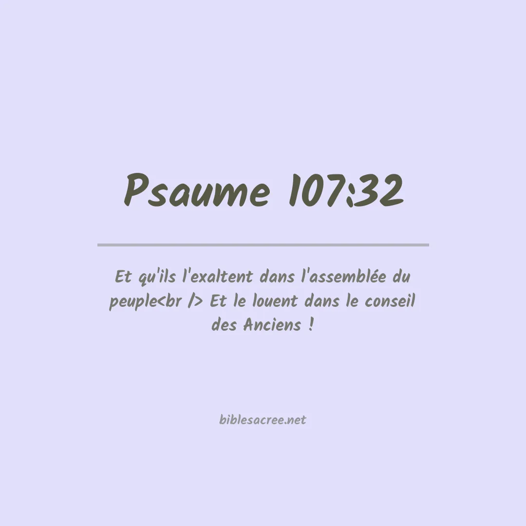 Psaume - 107:32