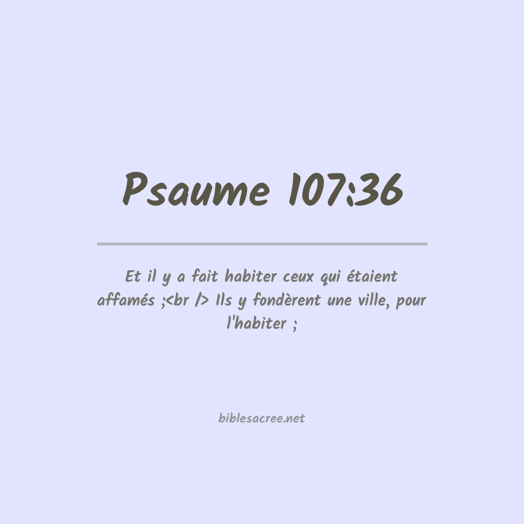 Psaume - 107:36
