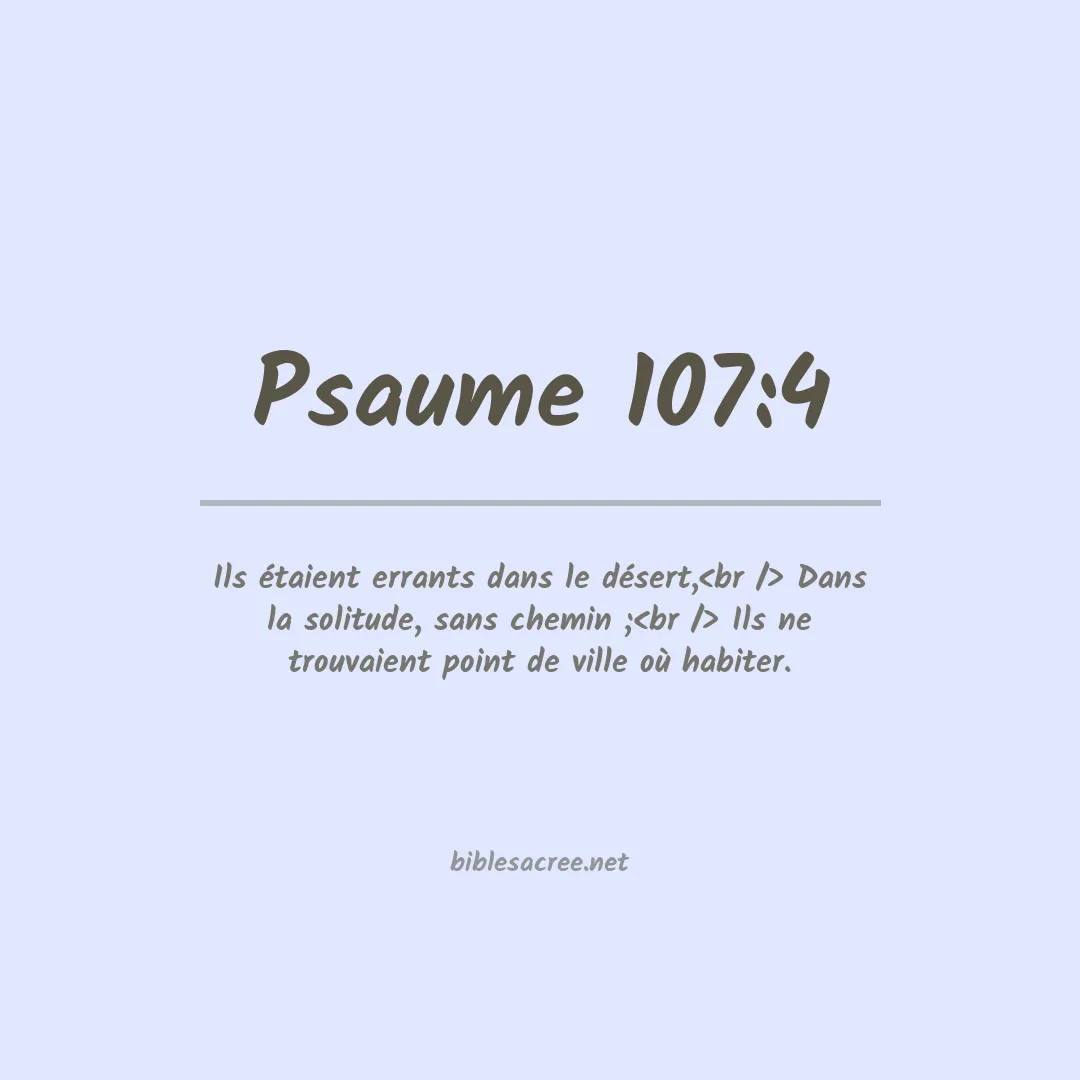 Psaume - 107:4