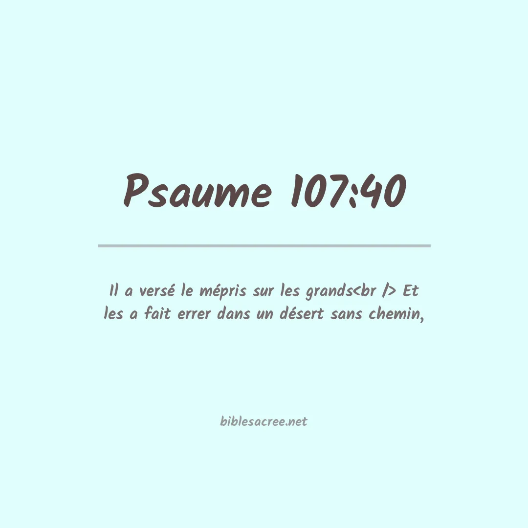 Psaume - 107:40