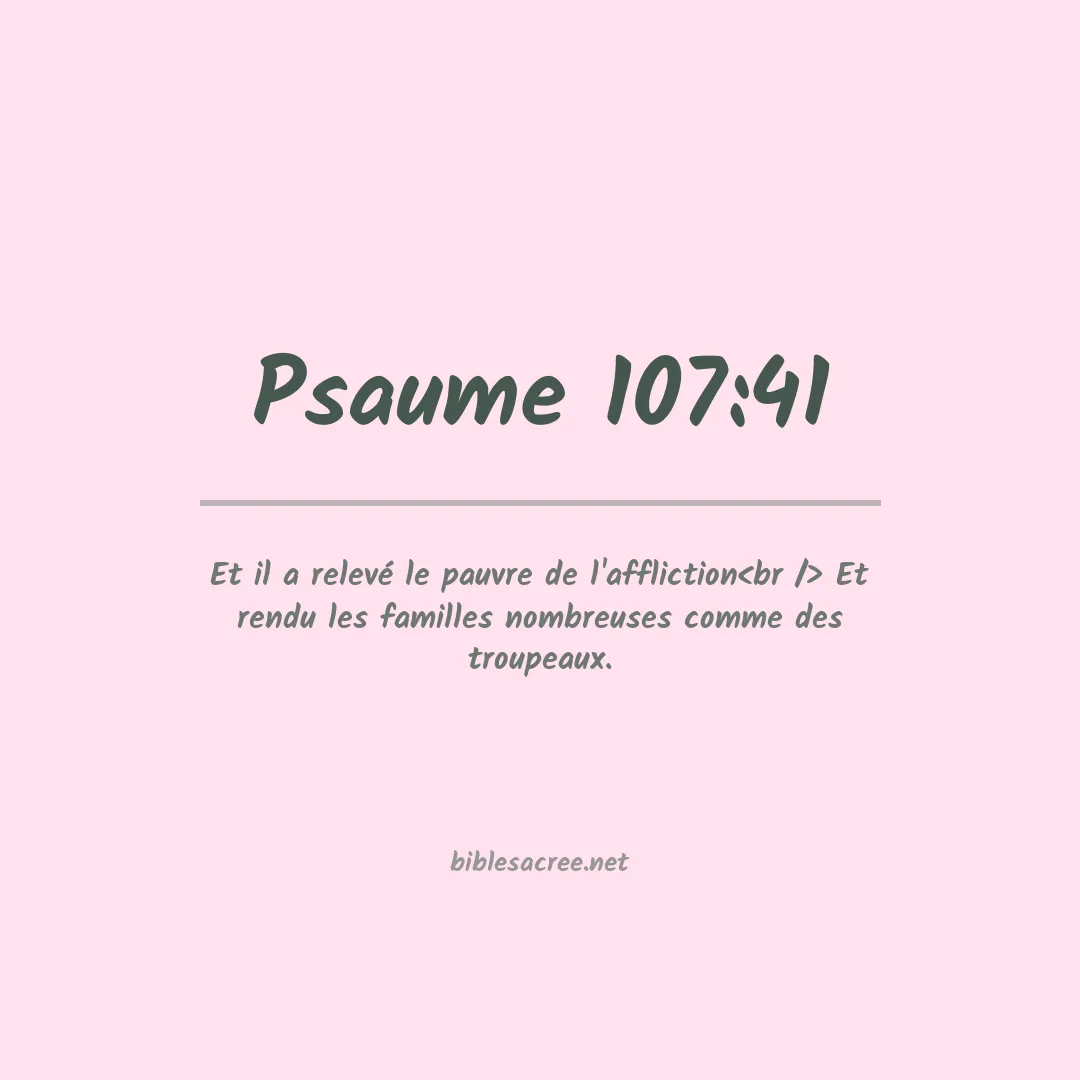 Psaume - 107:41