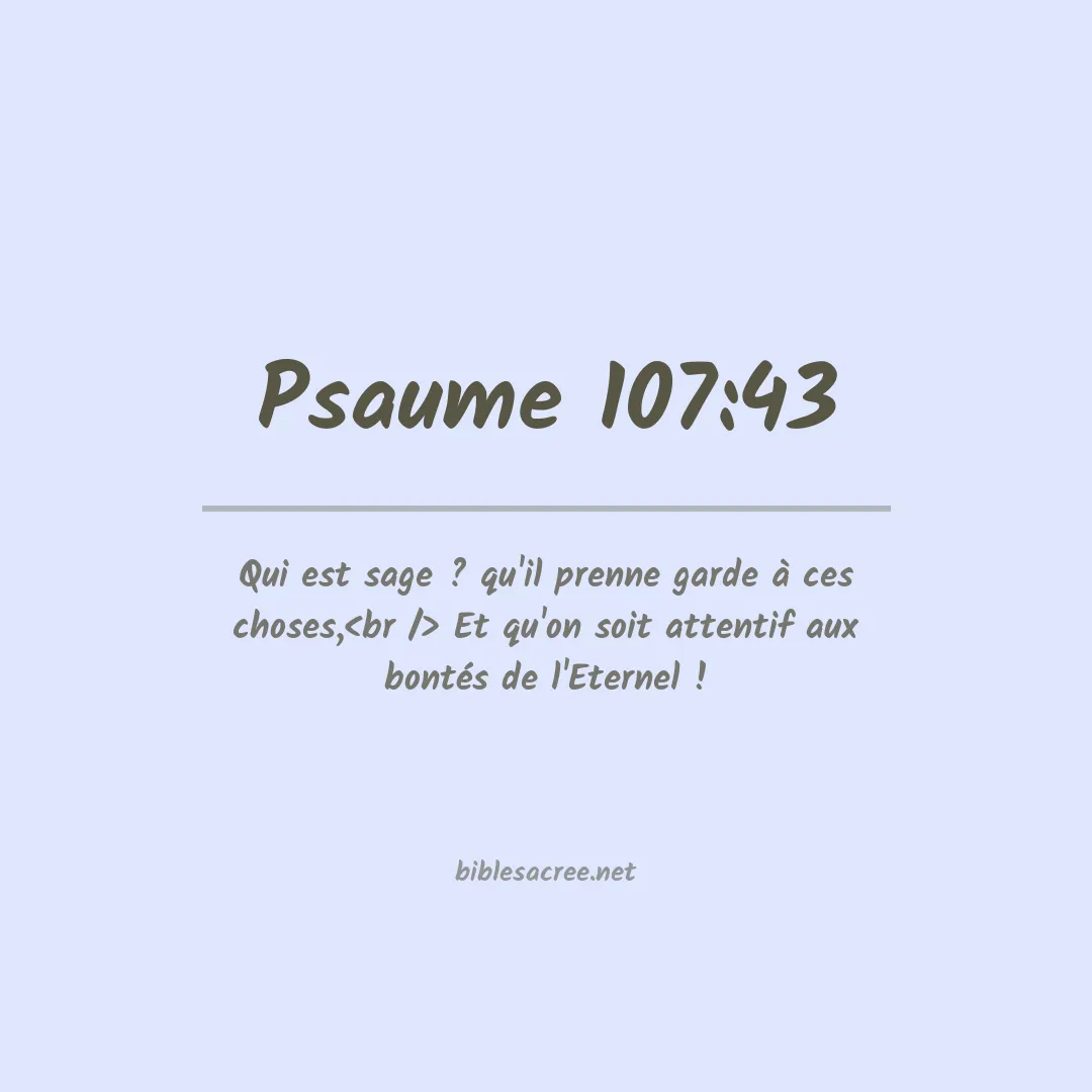 Psaume - 107:43