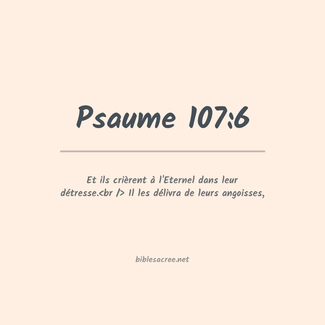 Psaume - 107:6