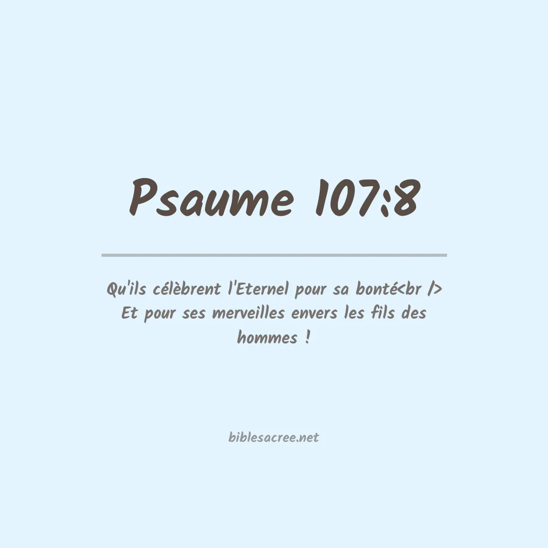 Psaume - 107:8