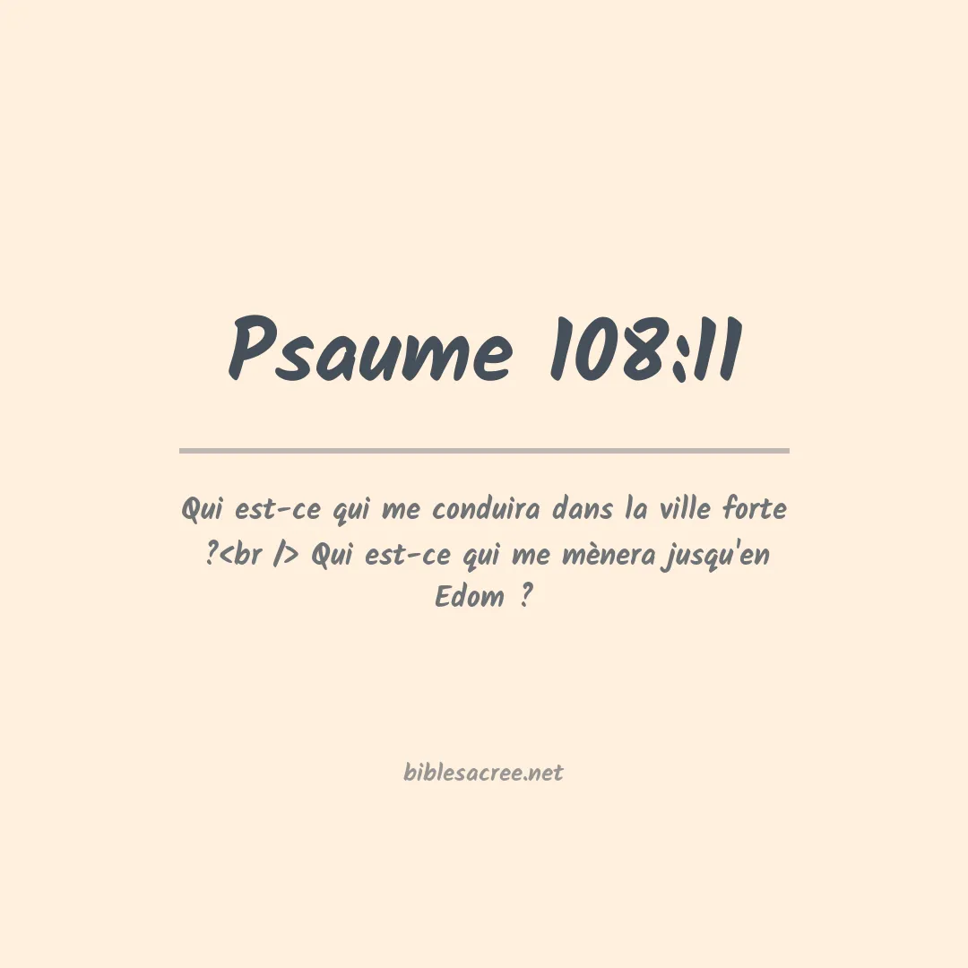 Psaume - 108:11