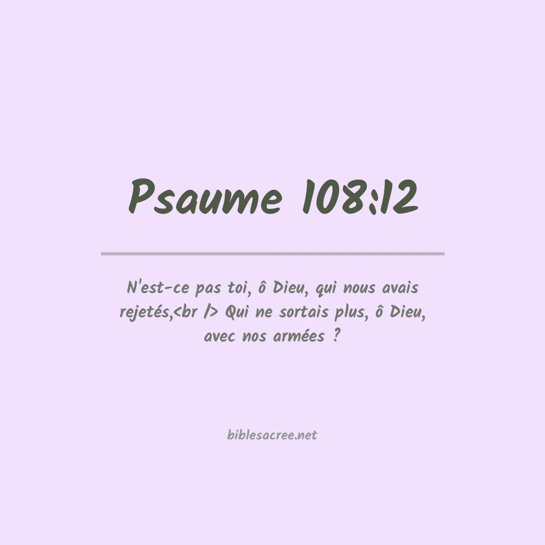 Psaume - 108:12