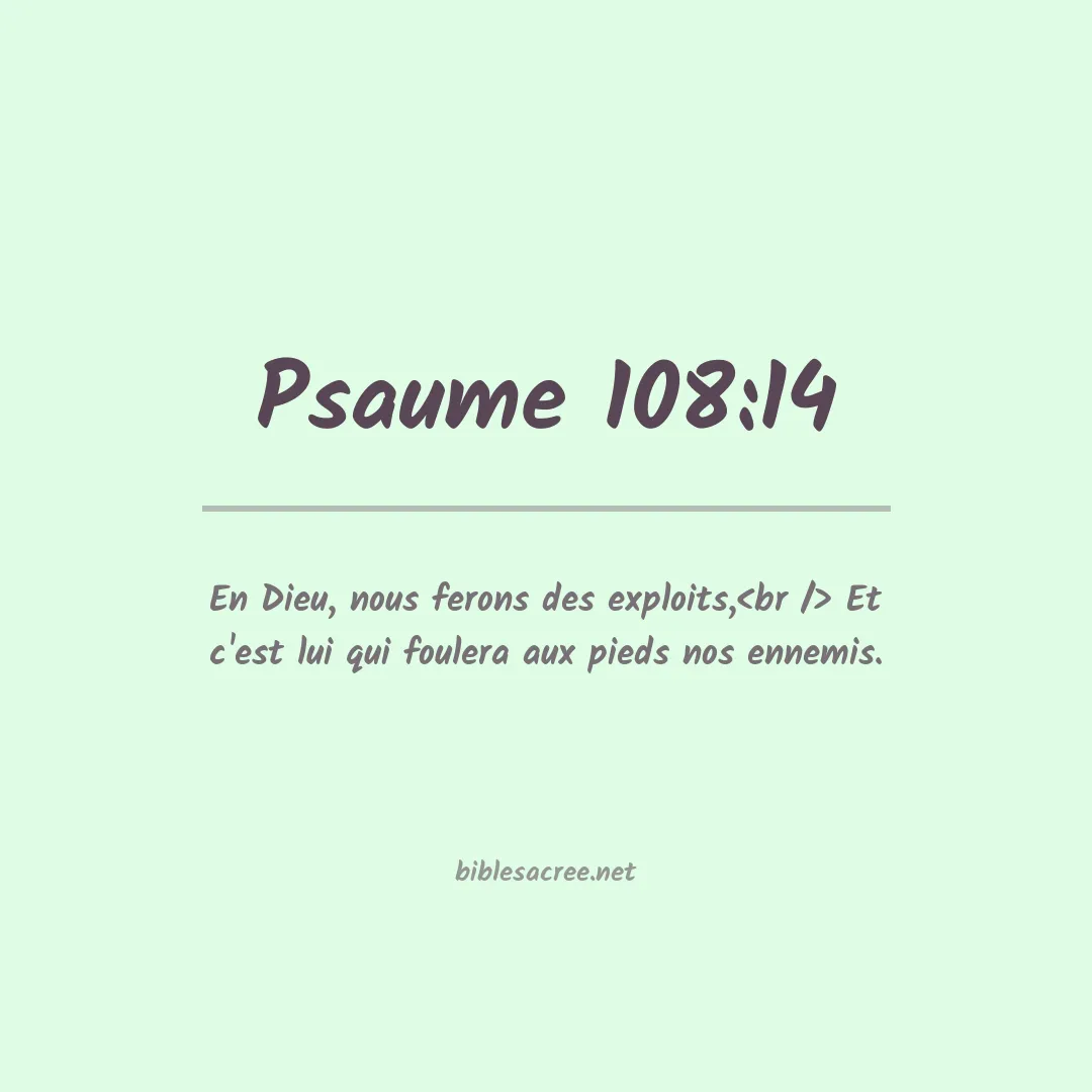 Psaume - 108:14