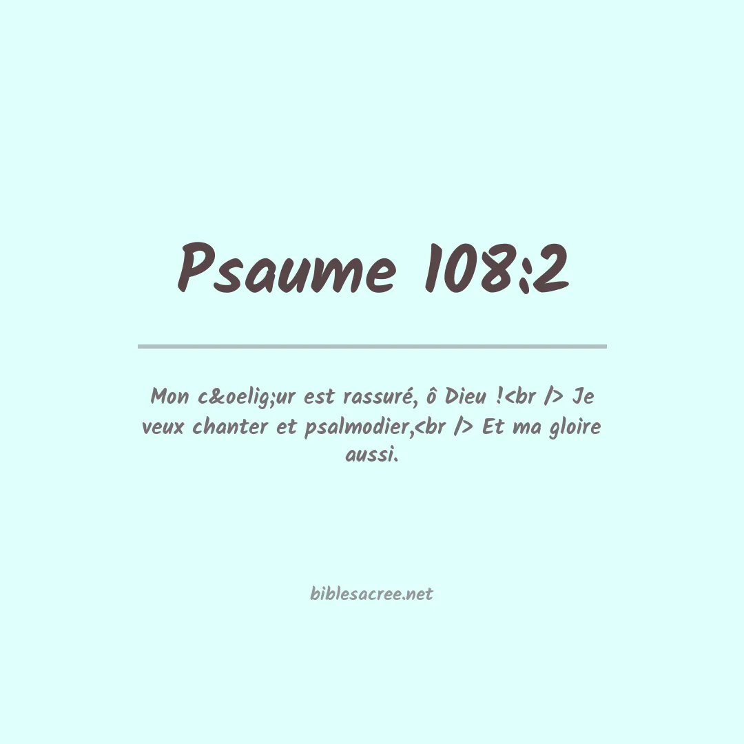 Psaume - 108:2