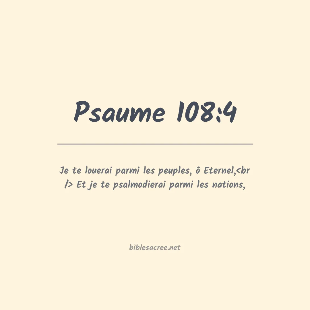 Psaume - 108:4