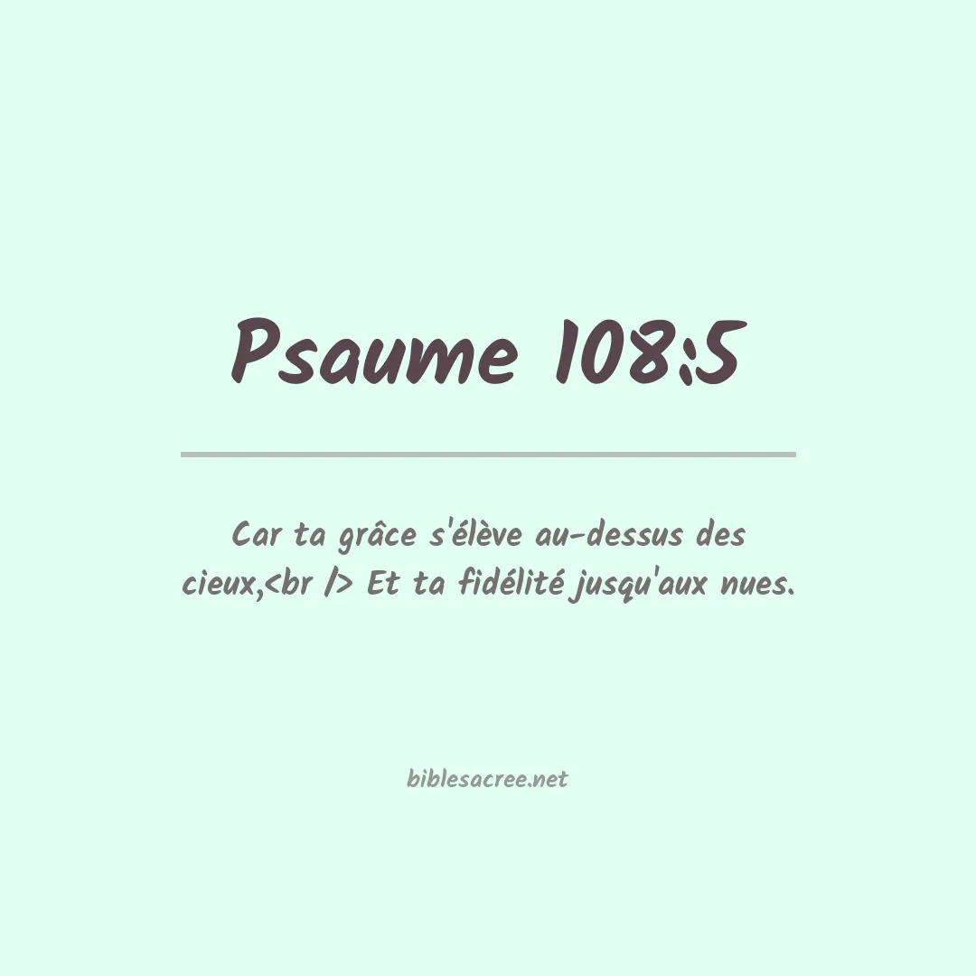 Psaume - 108:5