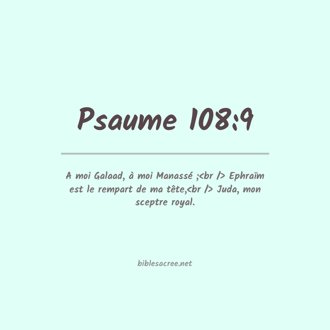 Psaume - 108:9