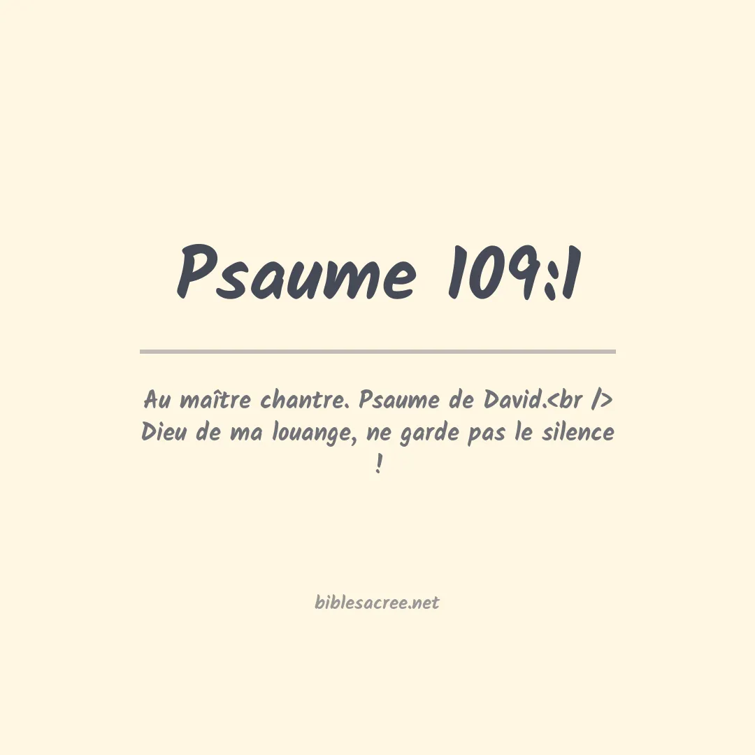 Psaume - 109:1