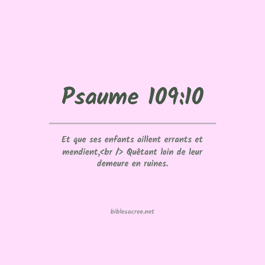Psaume - 109:10