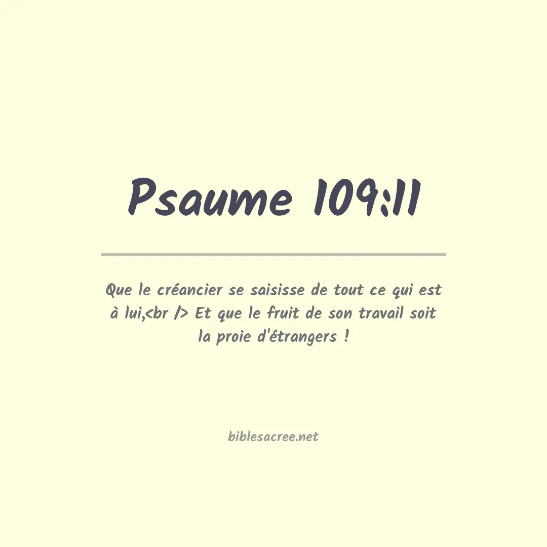 Psaume - 109:11
