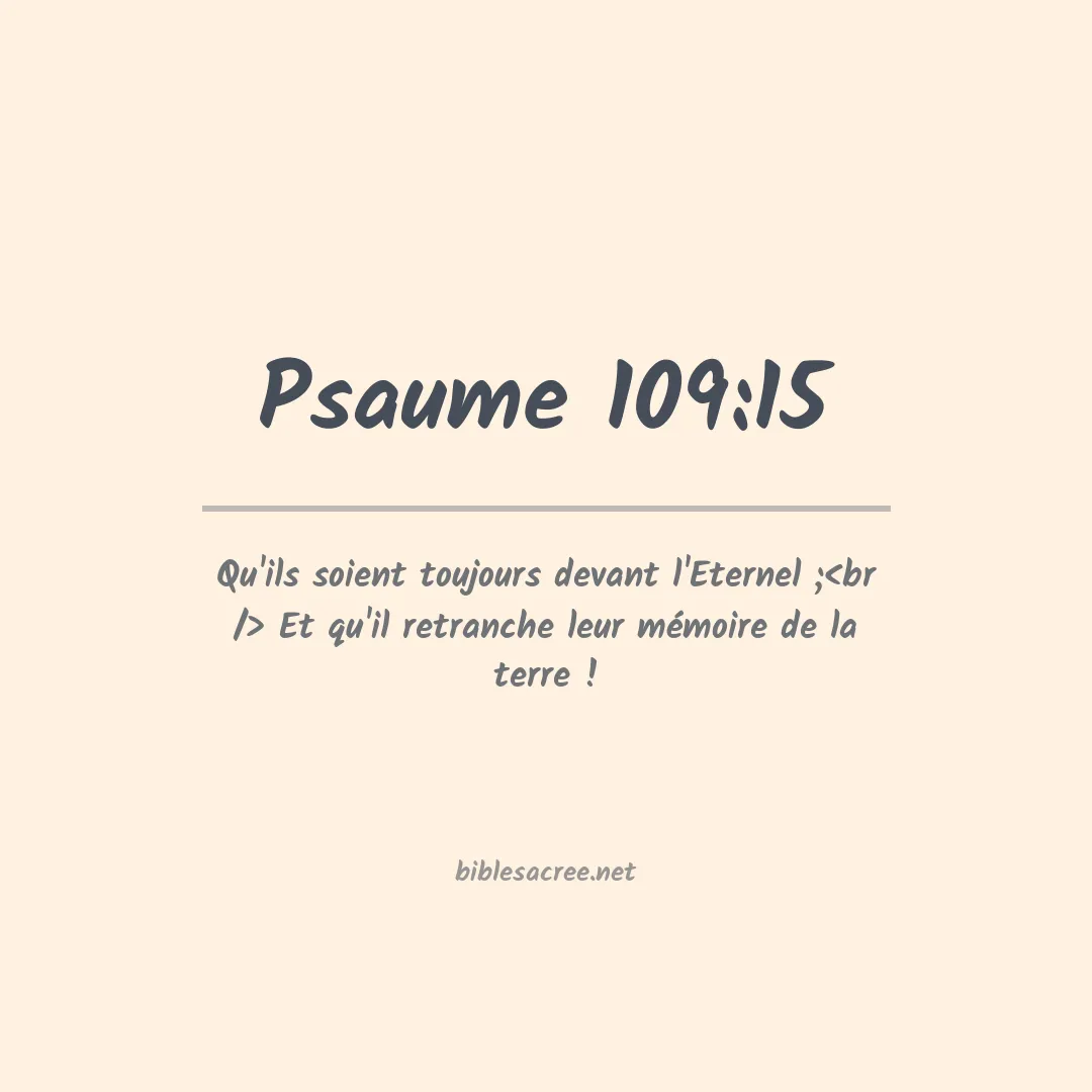 Psaume - 109:15