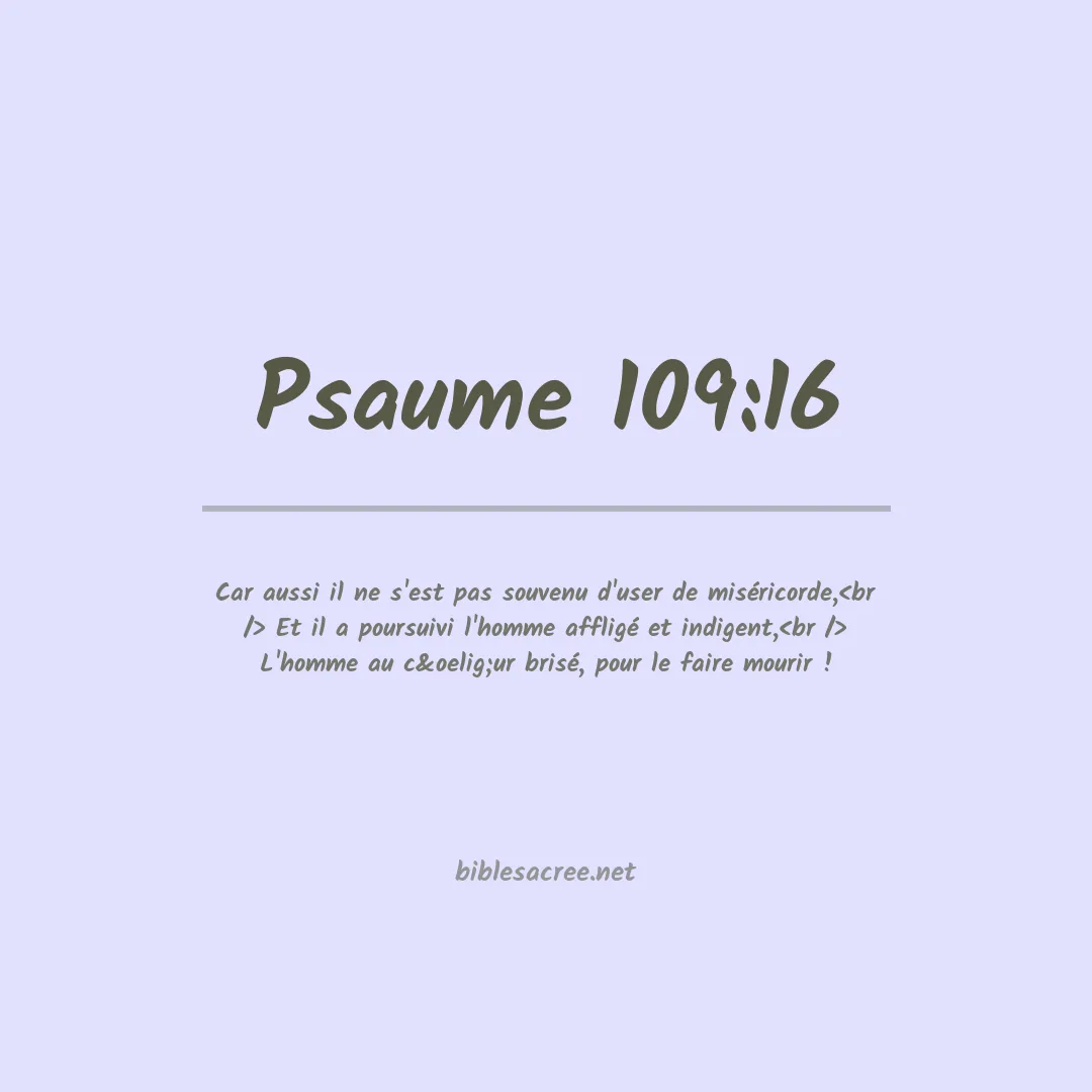 Psaume - 109:16