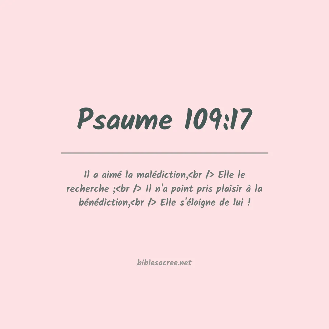 Psaume - 109:17