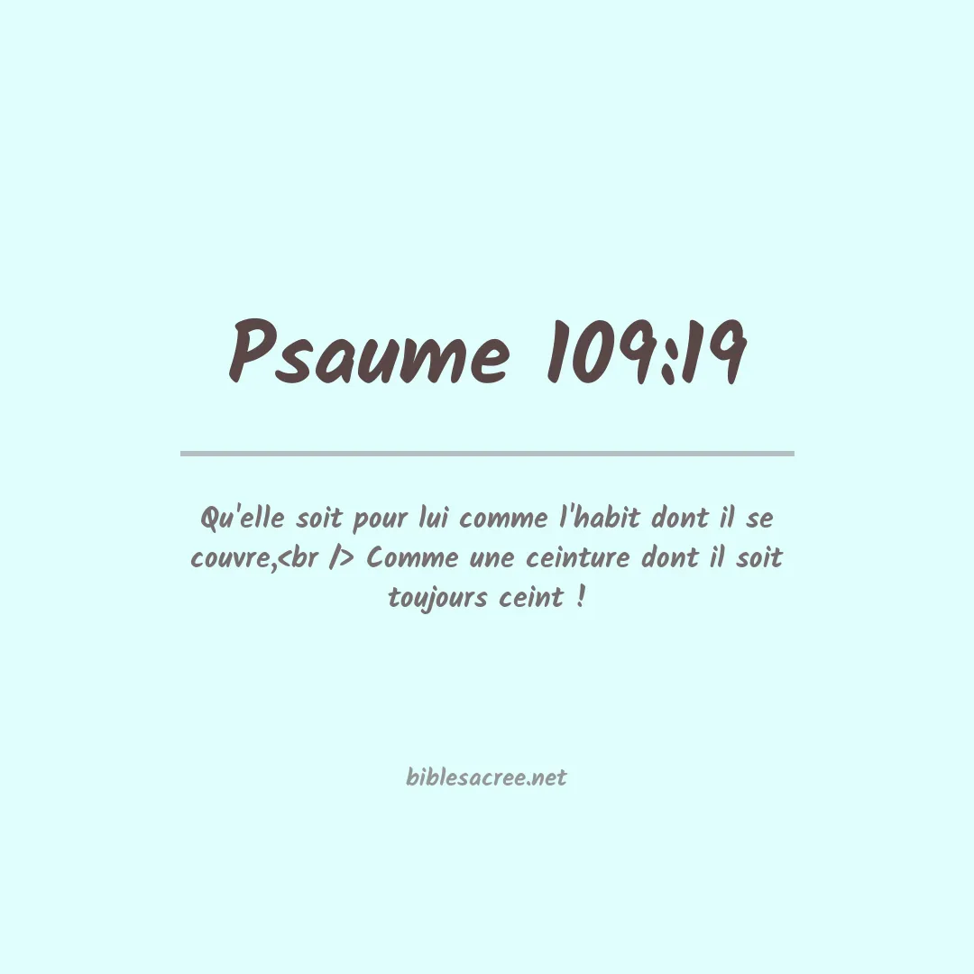 Psaume - 109:19