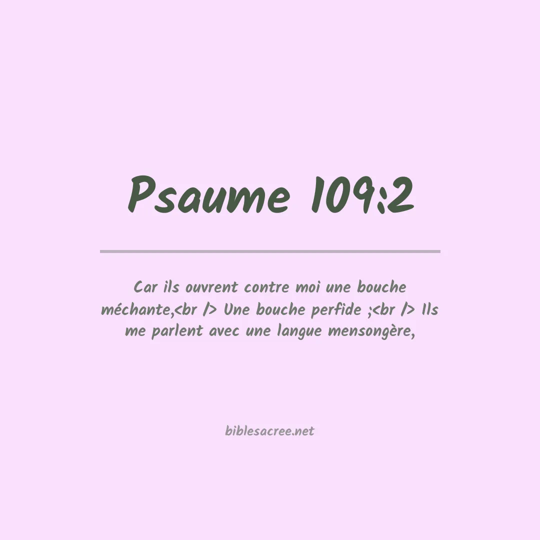 Psaume - 109:2
