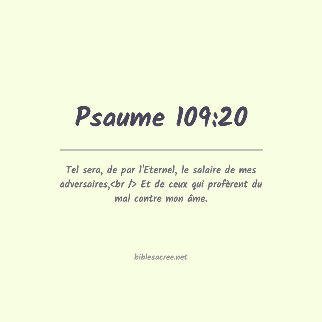 Psaume - 109:20