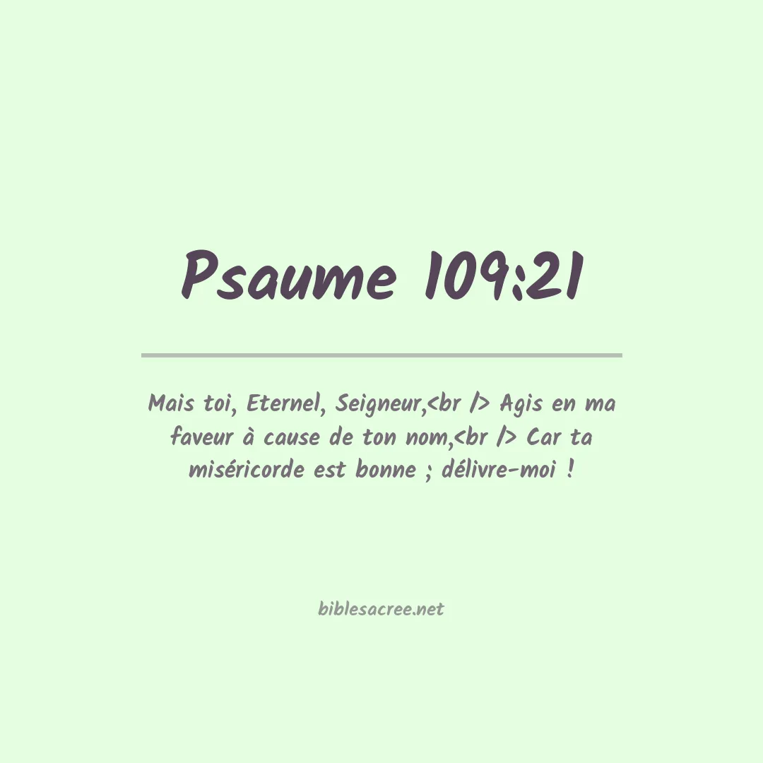 Psaume - 109:21