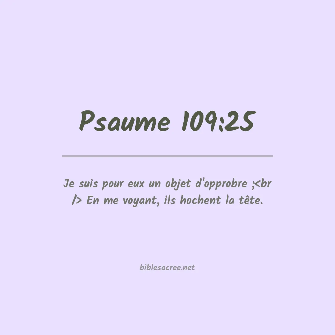 Psaume - 109:25