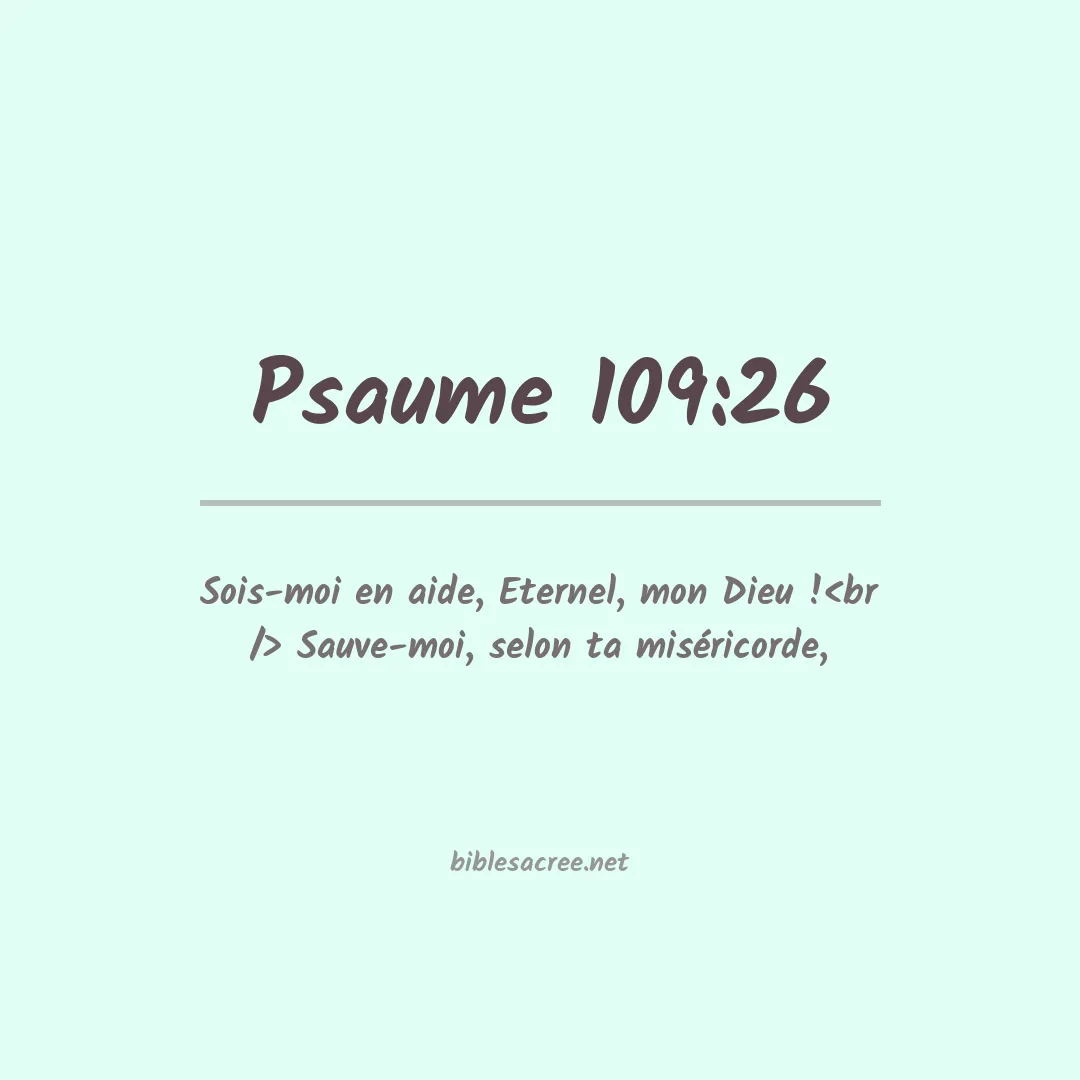 Psaume - 109:26