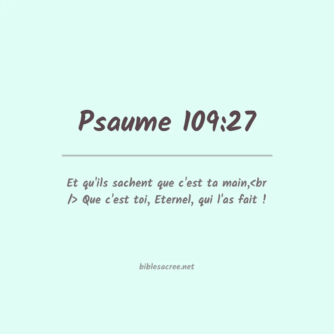 Psaume - 109:27