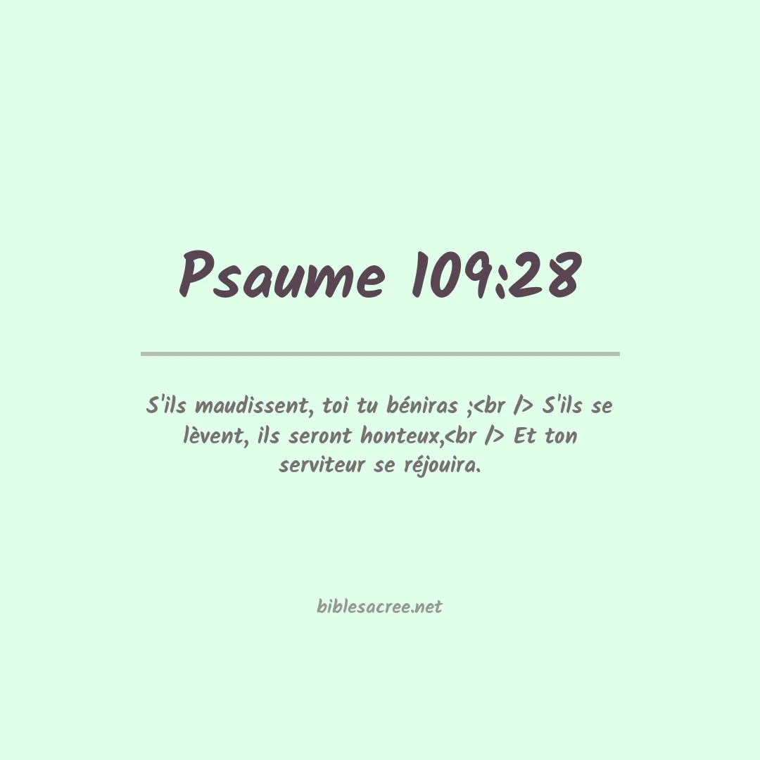 Psaume - 109:28