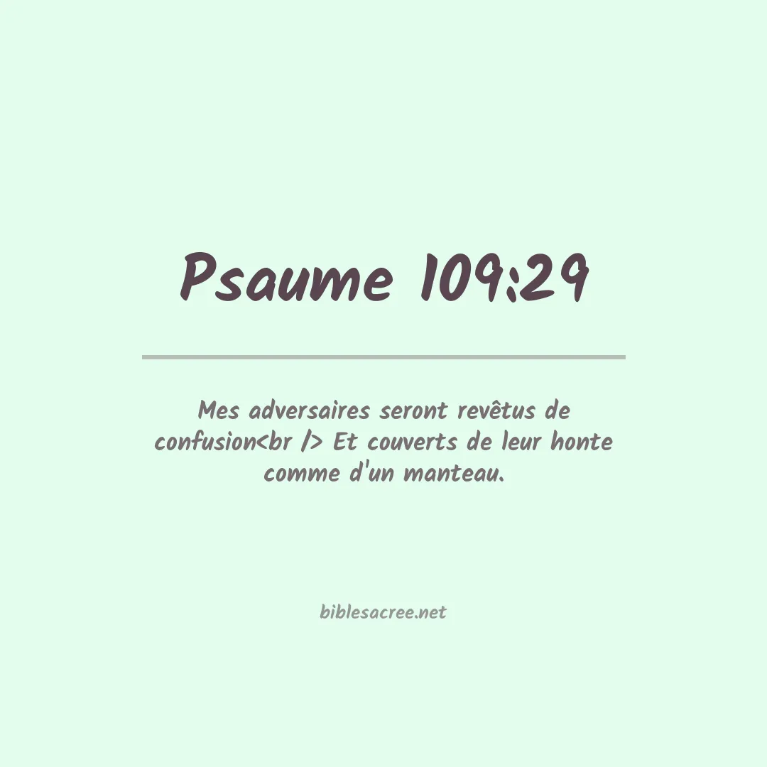 Psaume - 109:29