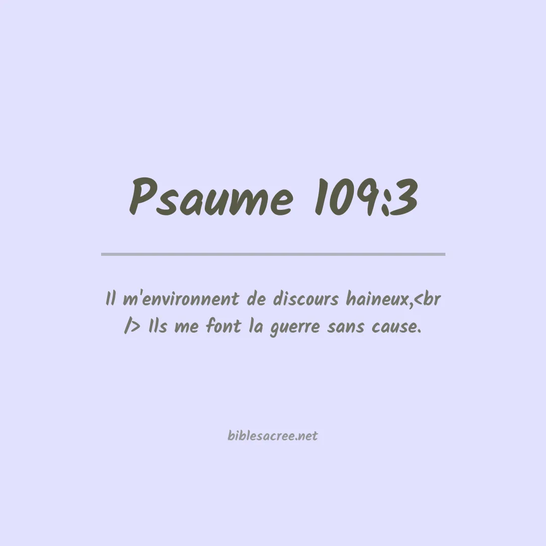 Psaume - 109:3