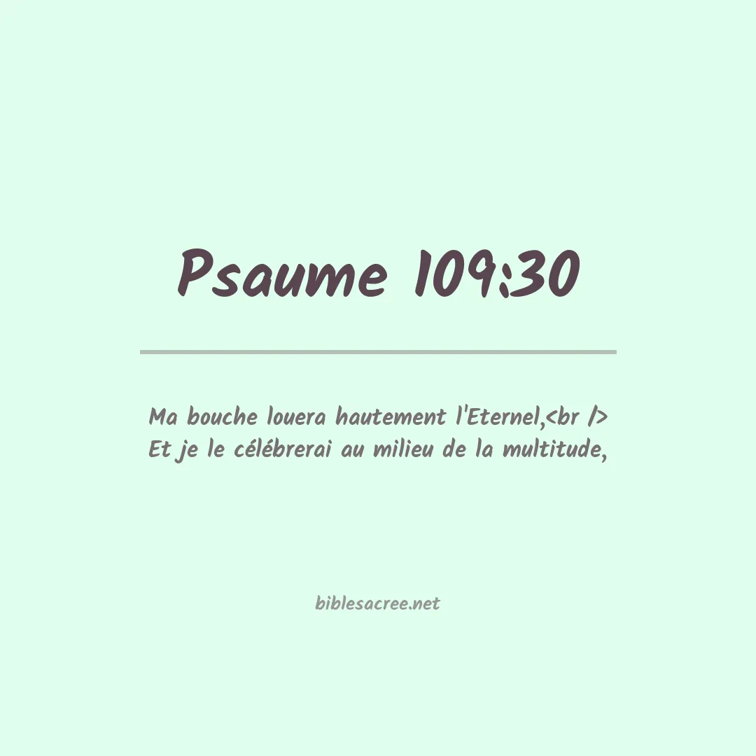 Psaume - 109:30