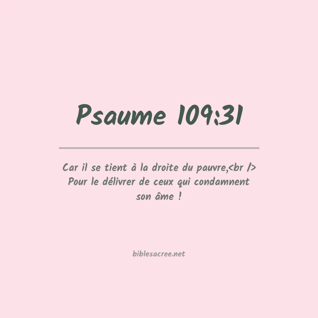 Psaume - 109:31