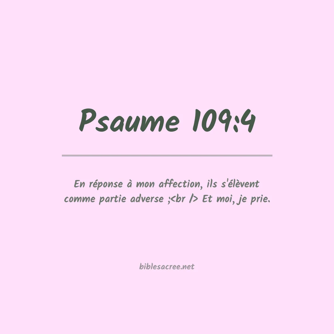 Psaume - 109:4